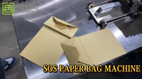 Rokin – sacs d'emballage de papa sûrs et fiables, prix de la Machine, sac en papier à fond carré plat, Machine de fabrication de sacs en papier